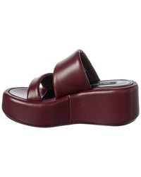 Sergio Rossi Sergio Rossi Spongy 10 Leather Platform Sandal