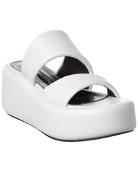 Sergio Rossi Sergio Rossi Spongy 10 Leather Platform Sandal