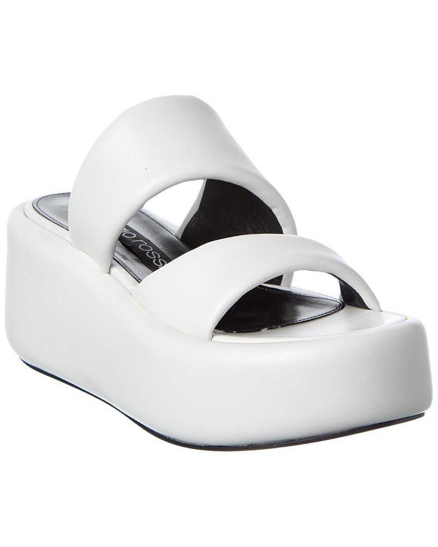 Sergio Rossi Sergio Rossi Spongy 10 Leather Platform Sandal