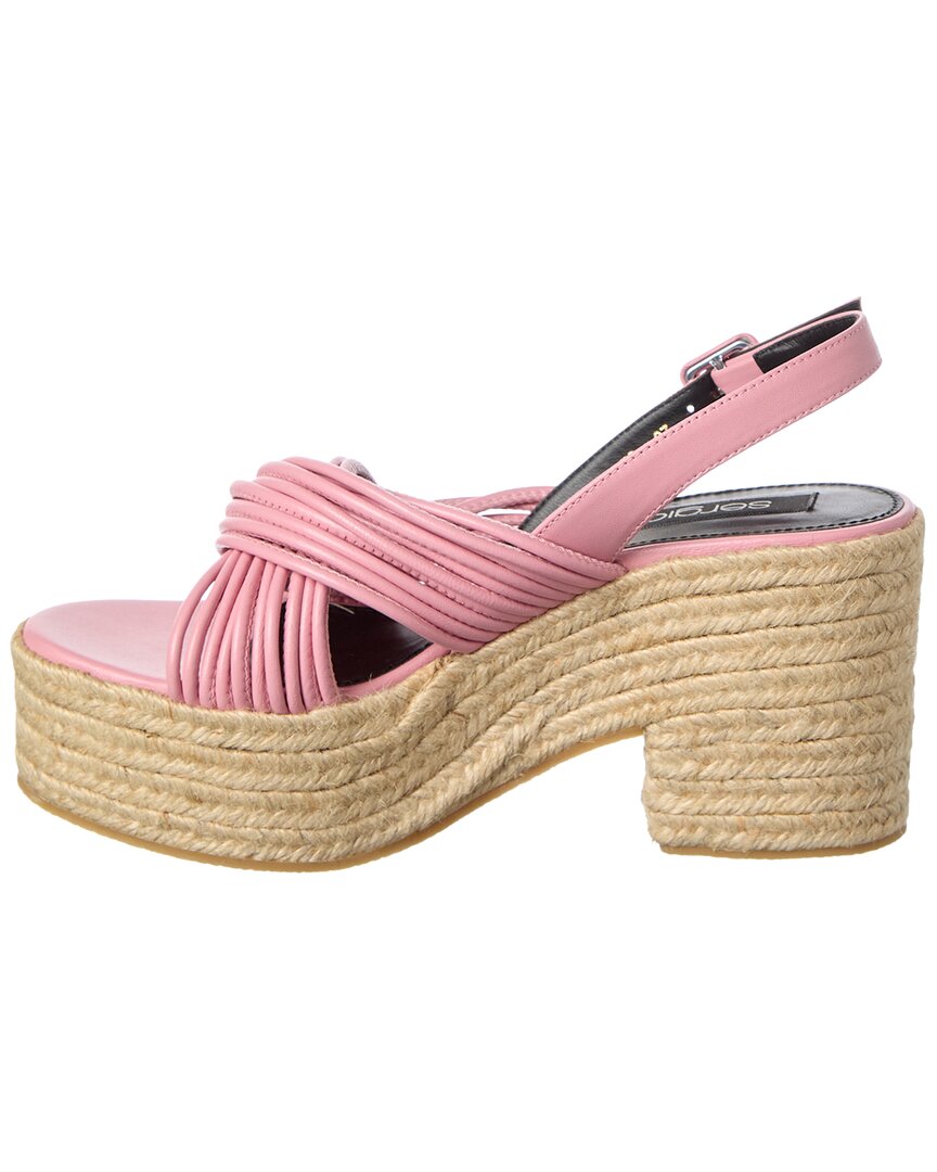 Sergio Rossi Sergio Rossi Akida 50 Leather Platform Sandal
