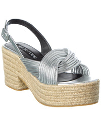Sergio Rossi Sergio Rossi Akida 50 Leather Platform Sandal