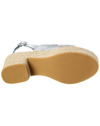Sergio Rossi Sergio Rossi Akida 50 Leather Platform Sandal