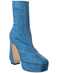 Sergio Rossi Sergio Rossi 80 Denim Platform Bootie