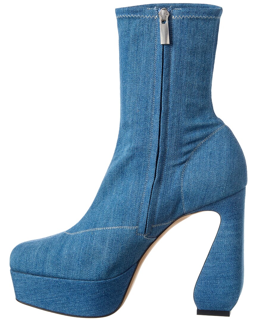 Sergio Rossi Sergio Rossi 80 Denim Platform Bootie