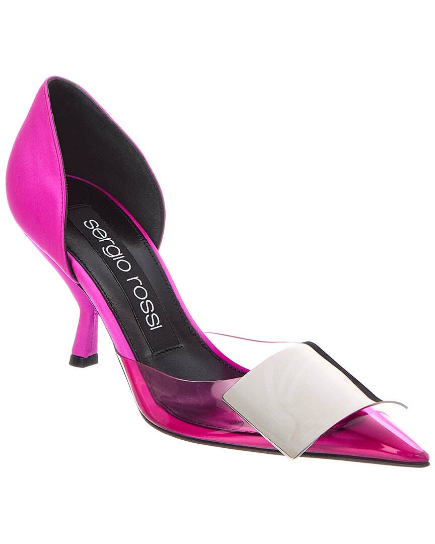 Sergio Rossi Sergio Rossi 76 Satin & Vinyl Pump