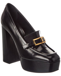 Sergio Rossi Sergio Rossi Nora 85 Leather Platform Pump