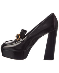 Sergio Rossi Sergio Rossi Nora 85 Leather Platform Pump