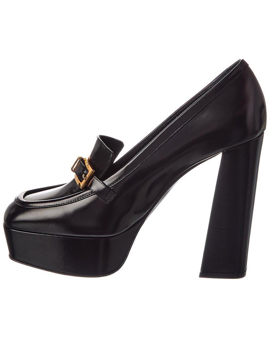 Sergio Rossi Sergio Rossi Nora 85 Leather Platform Pump