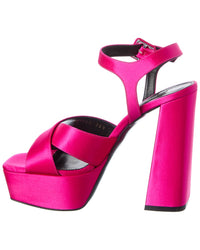 Sergio Rossi Sergio Rossi Alicia 90 Satin Platform Pump