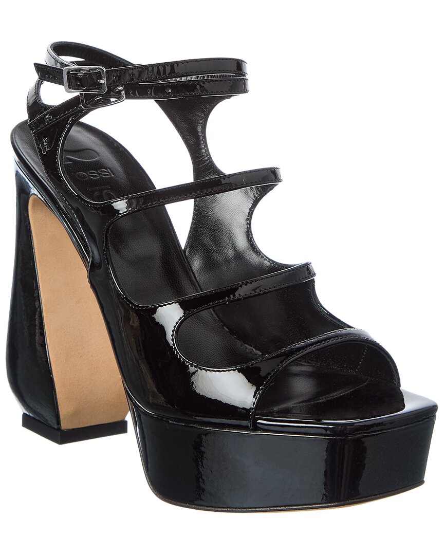 Sergio Rossi Sergio Rossi 90 Patent Platform Sandal
