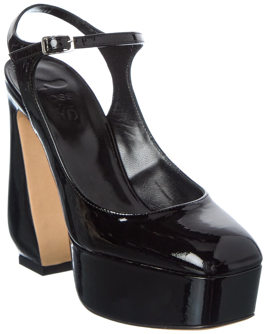 Sergio Rossi Sergio Rossi 85 Patent Platform Sandal