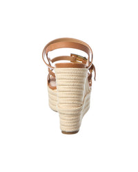 Sergio Rossi Sergio Rossi Nora 75 Leather Wedge Sandal