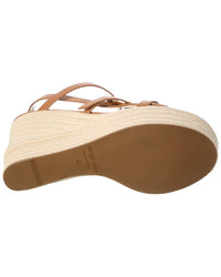 Sergio Rossi Sergio Rossi Nora 75 Leather Wedge Sandal