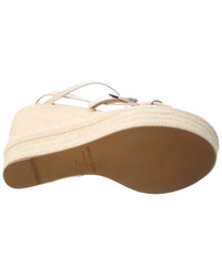 Sergio Rossi Sergio Rossi Nora 75 Leather Wedge Sandal