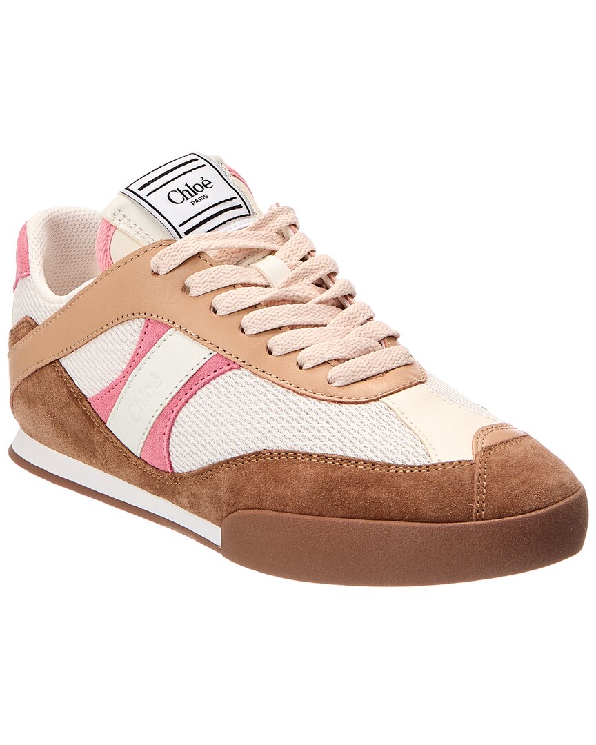 Chloé Chloé Chloé Kick Leather, Suede & Canvas Sneaker