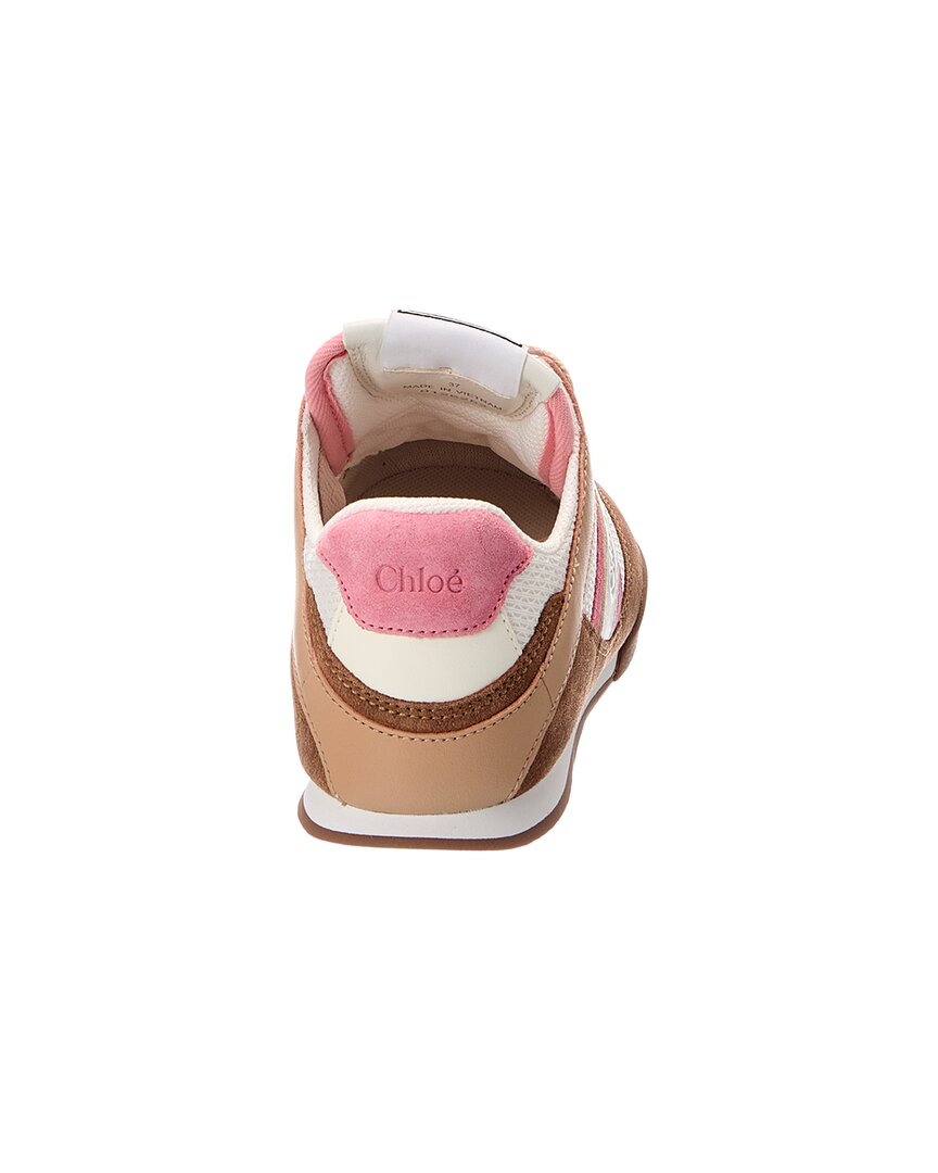 Chloé Chloé Chloé Kick Leather, Suede & Canvas Sneaker