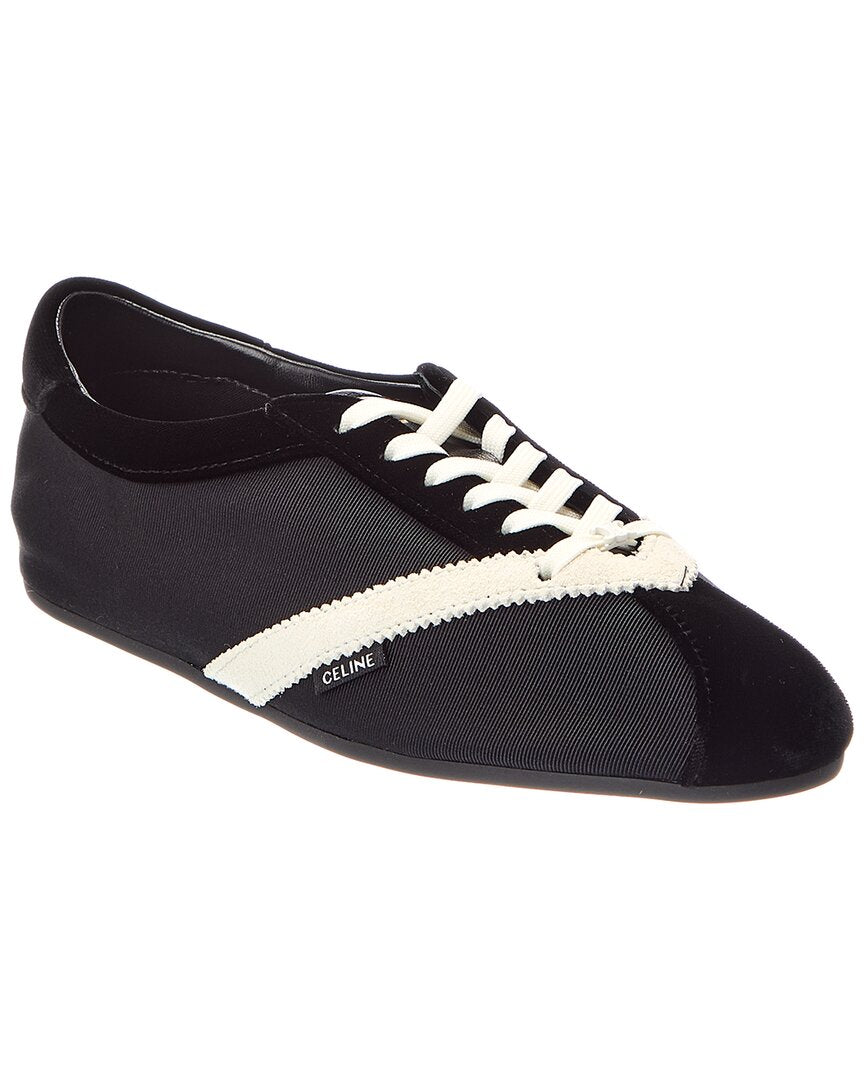 CELINE Celine  Nylon, Suede & Velvet Sneaker