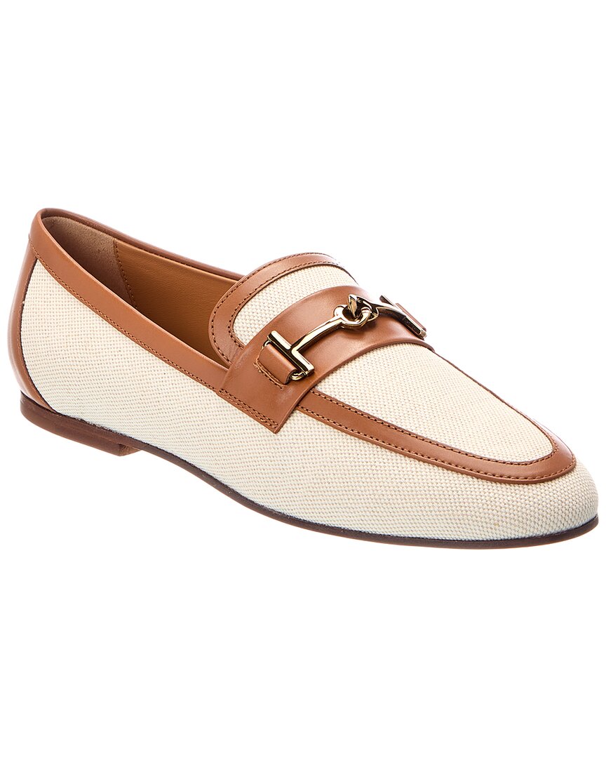 TOD's Tod's Leather & Canvas Loafer