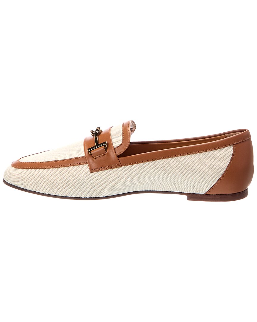 TOD's Tod's Leather & Canvas Loafer