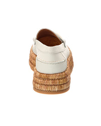 TOD's Tod's Leather & Raffia Espadrille