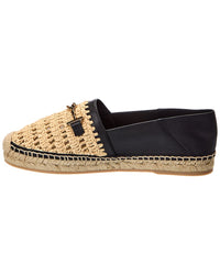 TOD's Tod's Leather & Raffia Espadrille