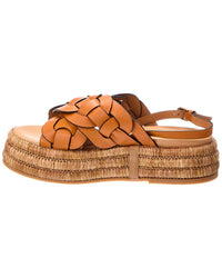 TOD's Tod's Leather Wedge Sandal