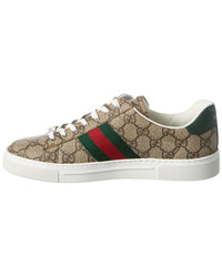 Gucci Gucci Ace Gg Supreme Canvas & Leather Sneaker