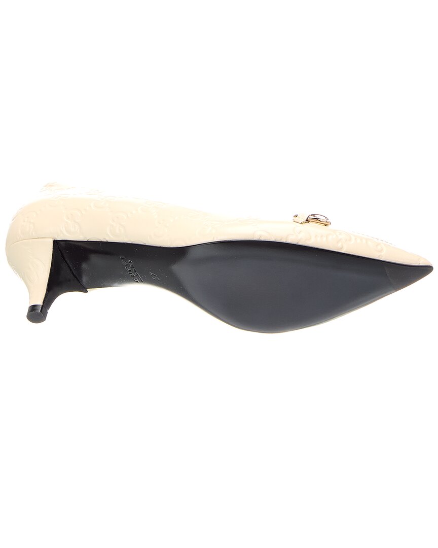 Gucci Gucci Horsebit Gg Leather Pump