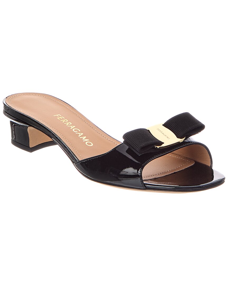 Ferragamo Ferragamo Vara Bow Patent Sandal