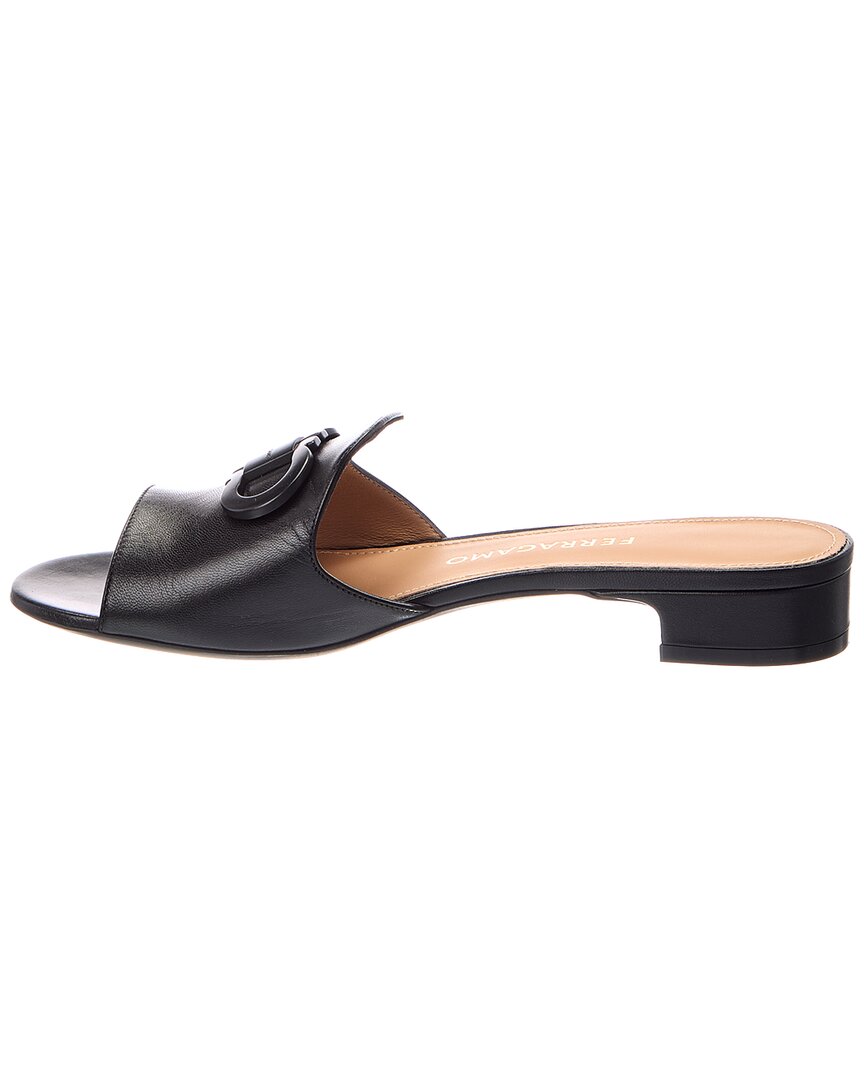 Ferragamo Ferragamo Ganicini Ornament Leather Flat
