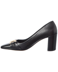 Ferragamo Ferragamo Gancini Leather Pump