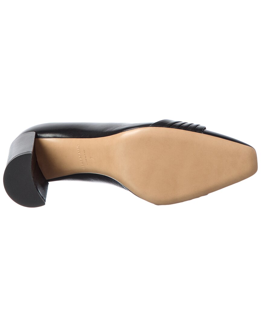 Ferragamo Ferragamo Gancini Leather Pump