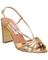 Aquazzura Aquazzura Aimee Plateau 85 Leather Sandal