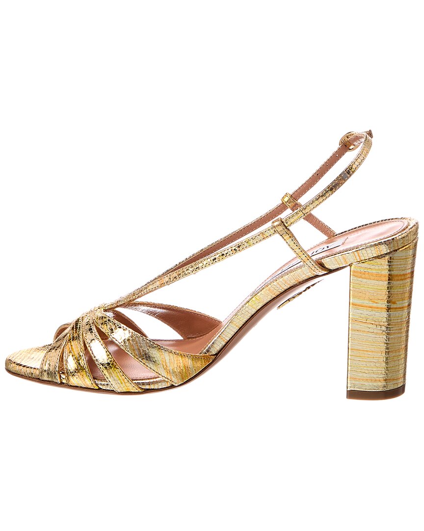 Aquazzura Aquazzura Aimee Plateau 85 Leather Sandal