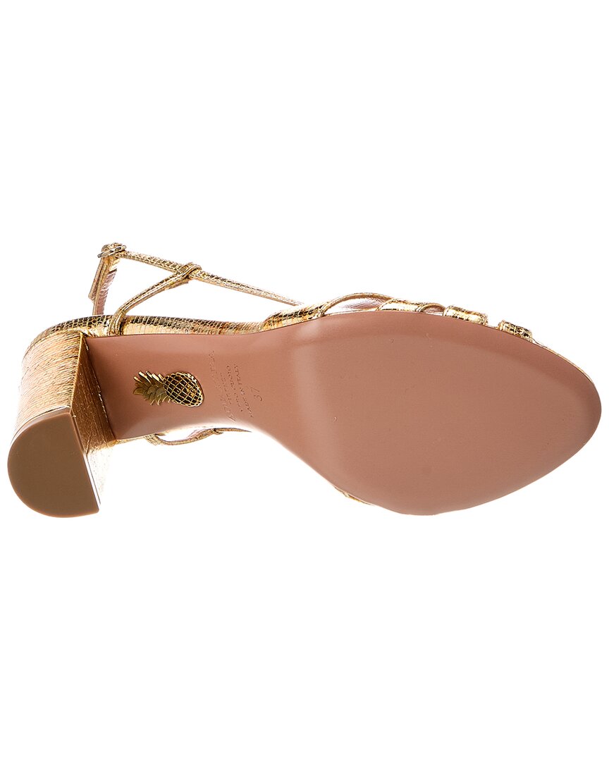 Aquazzura Aquazzura Aimee Plateau 85 Leather Sandal