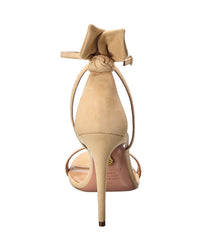 Aquazzura Aquazzura Bow Tie 105 Suede Sandal