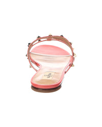 Valentino Valentino Rockstud Leather Flat Sandal