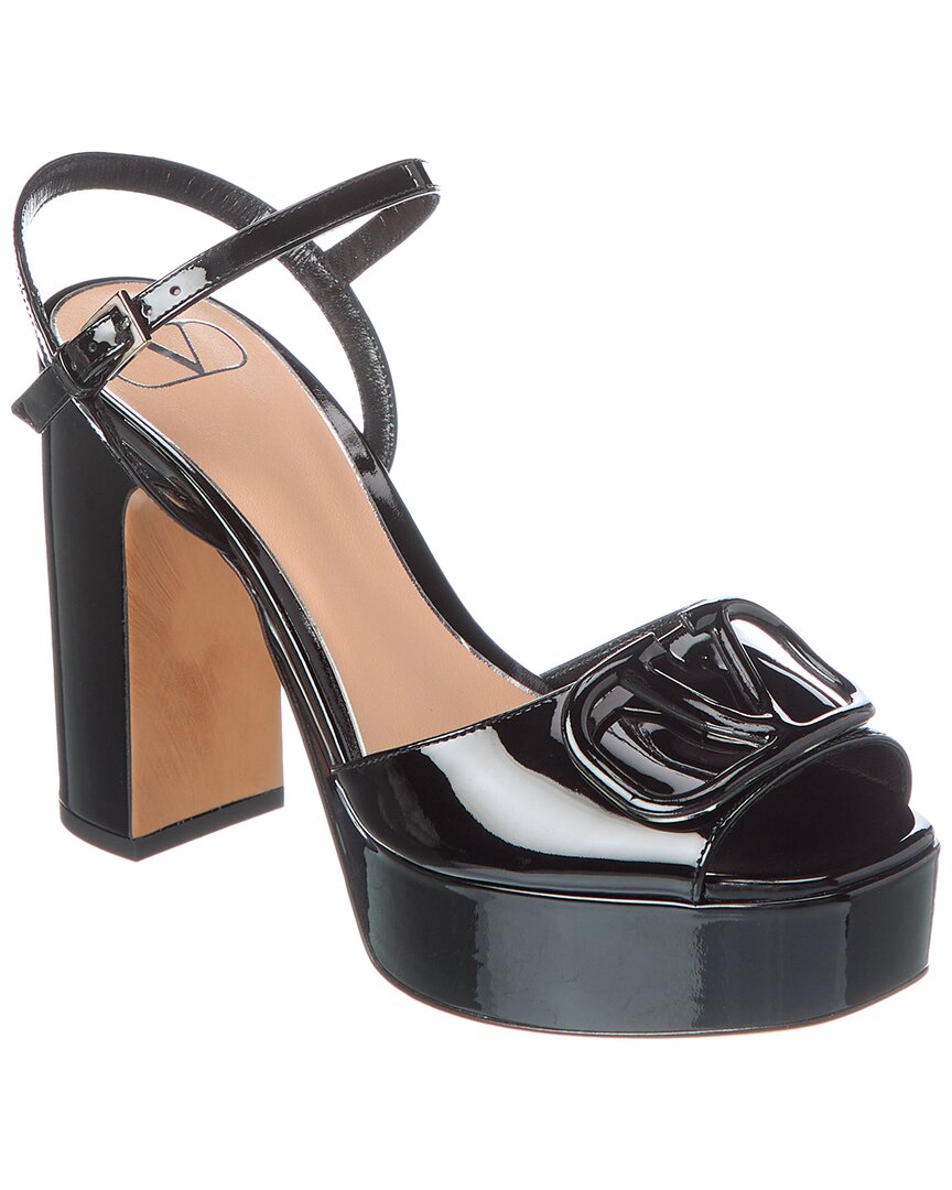 Valentino Valentino Vlogo 115 Patent Platform Sandal