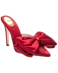Valentino Valentino Vlogo Signature Satin Mule
