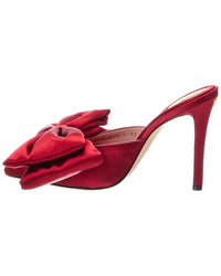 Valentino Valentino Vlogo Signature Satin Mule