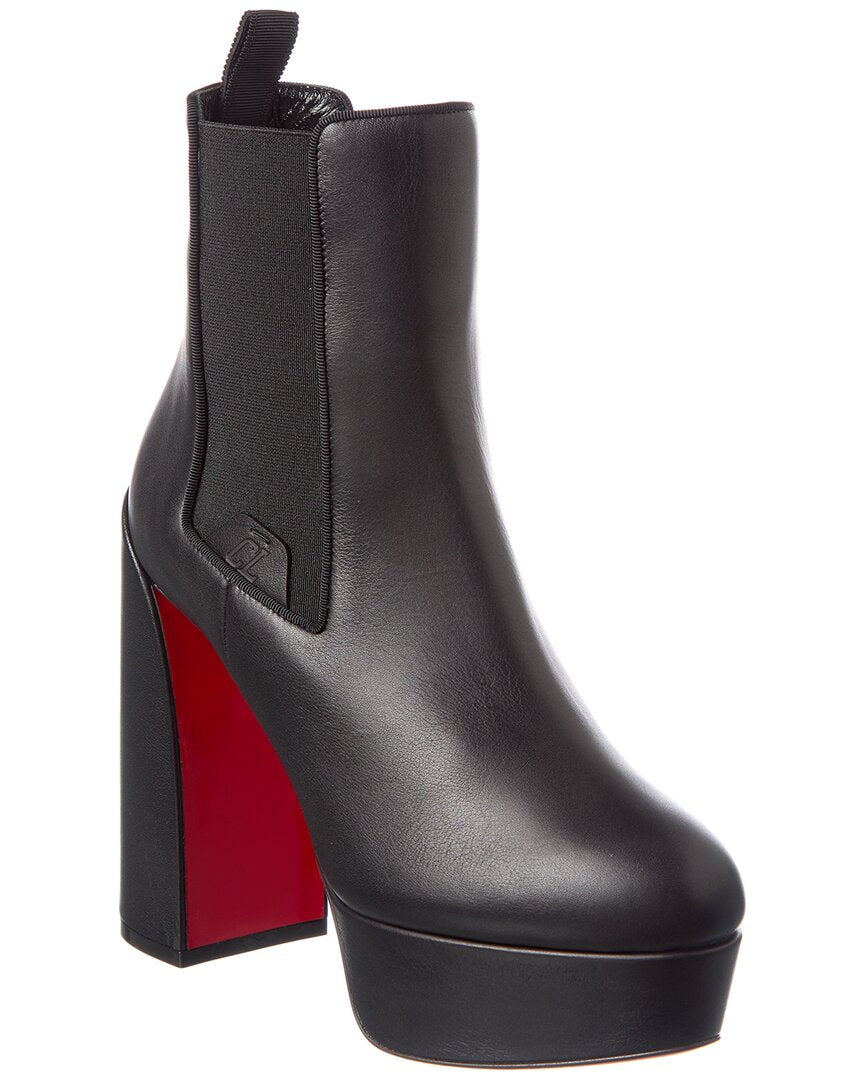 Christian Louboutin Christian Louboutin Movidastic 130 Leather Platform Bootie