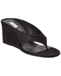 ALAIA Alaïa Satin Wedge Sandal