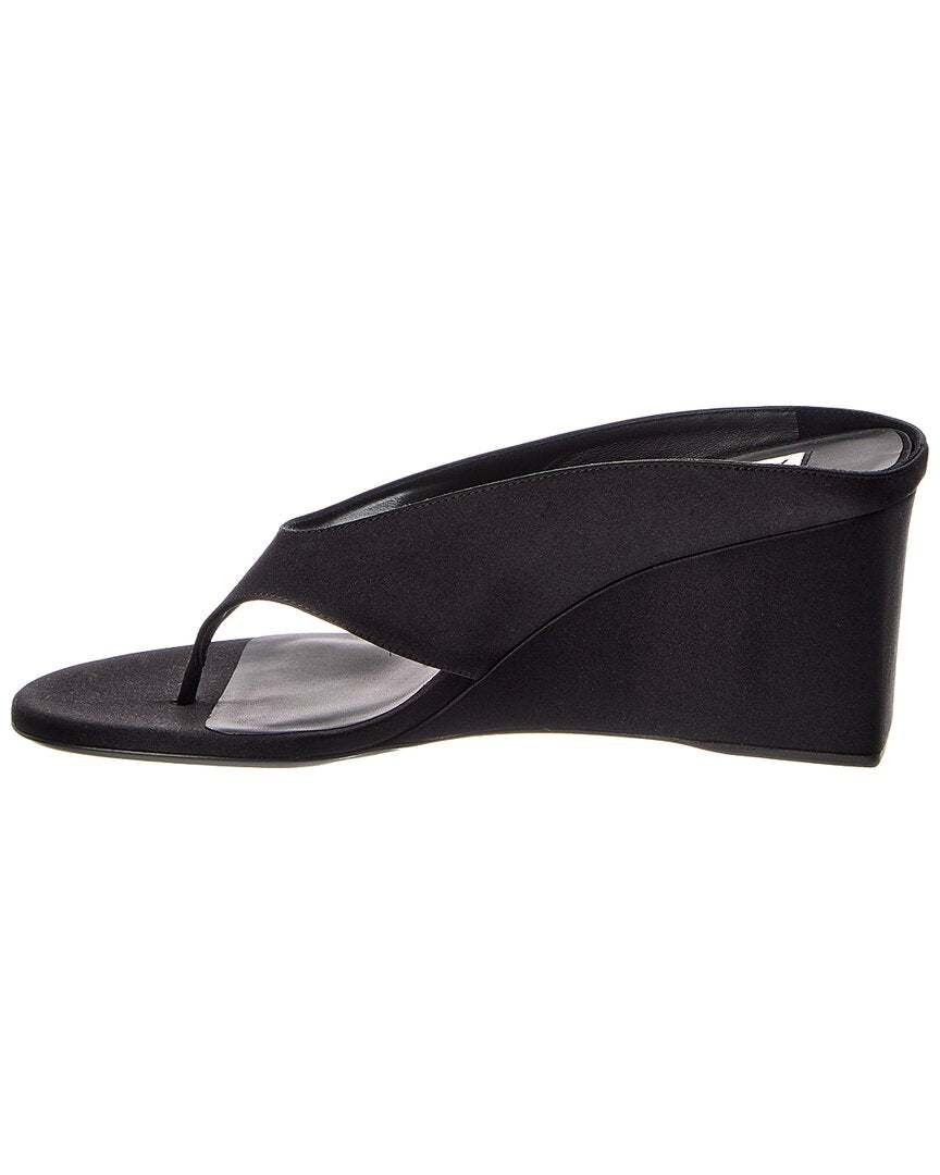 ALAIA Alaïa Satin Wedge Sandal