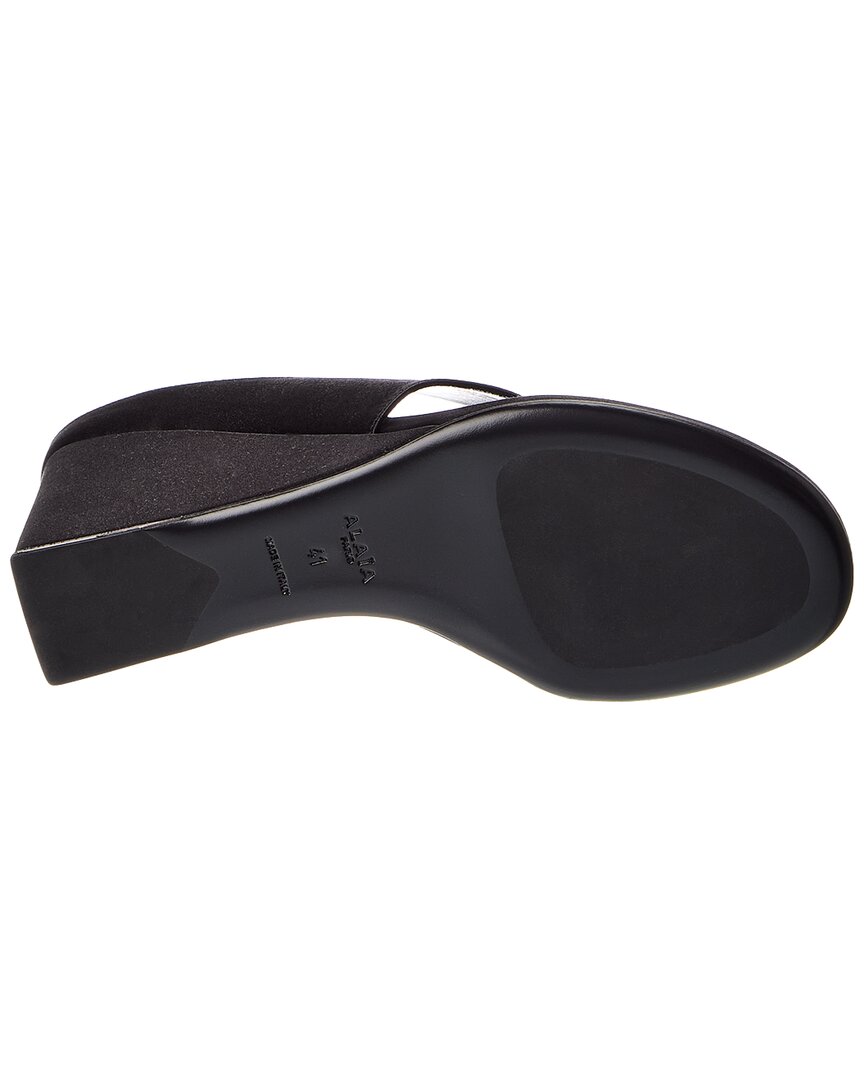 ALAIA Alaïa Satin Wedge Sandal