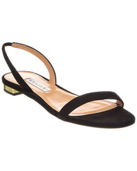 Aquazzura Aquazzura So Nude Suede Slingback Sandal