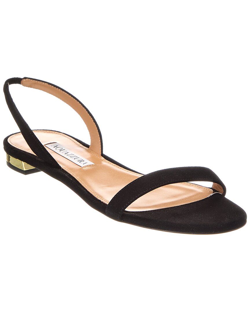 Aquazzura Aquazzura So Nude Suede Slingback Sandal