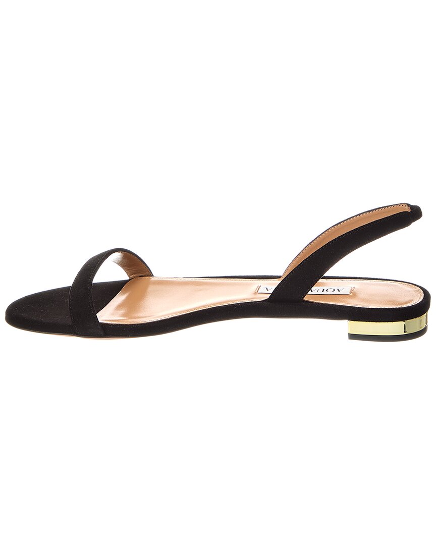 Aquazzura Aquazzura So Nude Suede Slingback Sandal