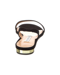 Aquazzura Aquazzura So Nude Suede Slingback Sandal