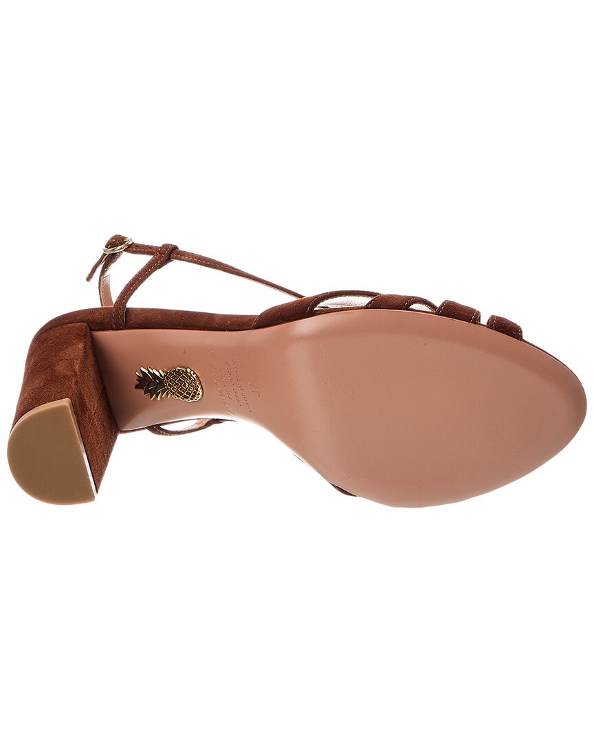 Aquazzura Aquazzura Aimee 85 Suede Slingback Sandal