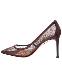 Aquazzura Aquazzura Logo 85 Satin & Mesh Pump